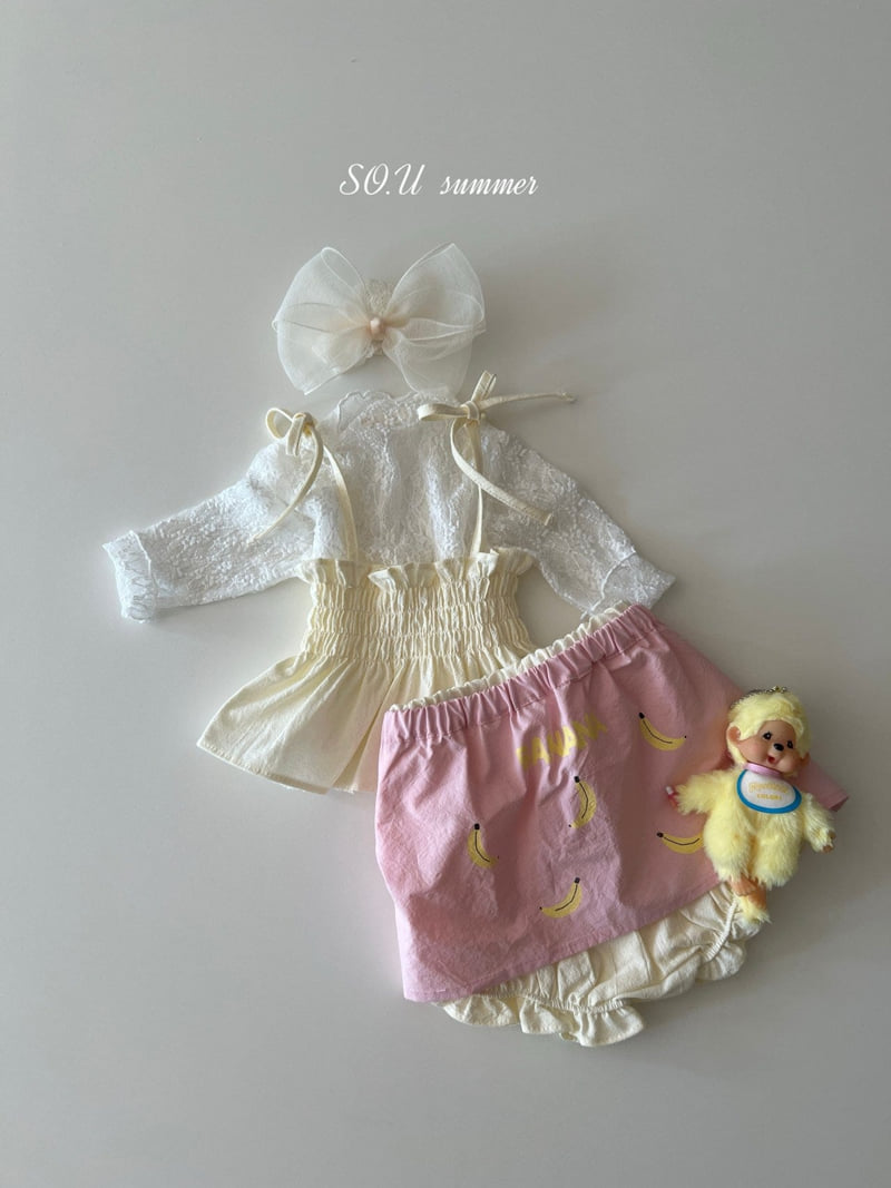 So U - Korean Baby Fashion - #babyoutfit - Banana Apron - 9