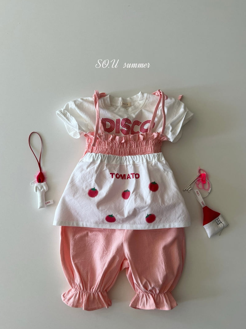 So U - Korean Baby Fashion - #babyoutfit - Tomato Apron - 7