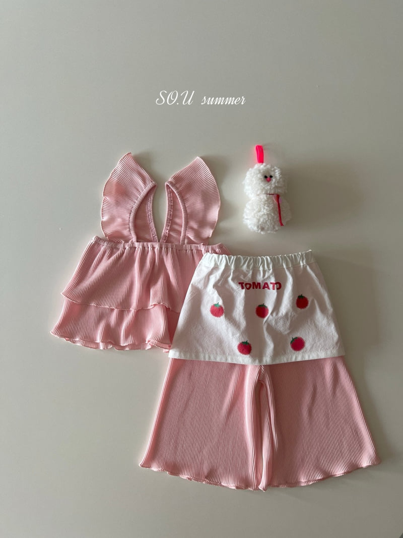 So U - Korean Baby Fashion - #babyoutfit - Tomato Apron - 8