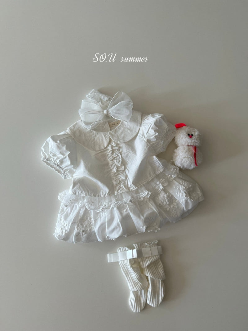 So U - Korean Baby Fashion - #babyoutfit - Balloon Strap One-piece - 5