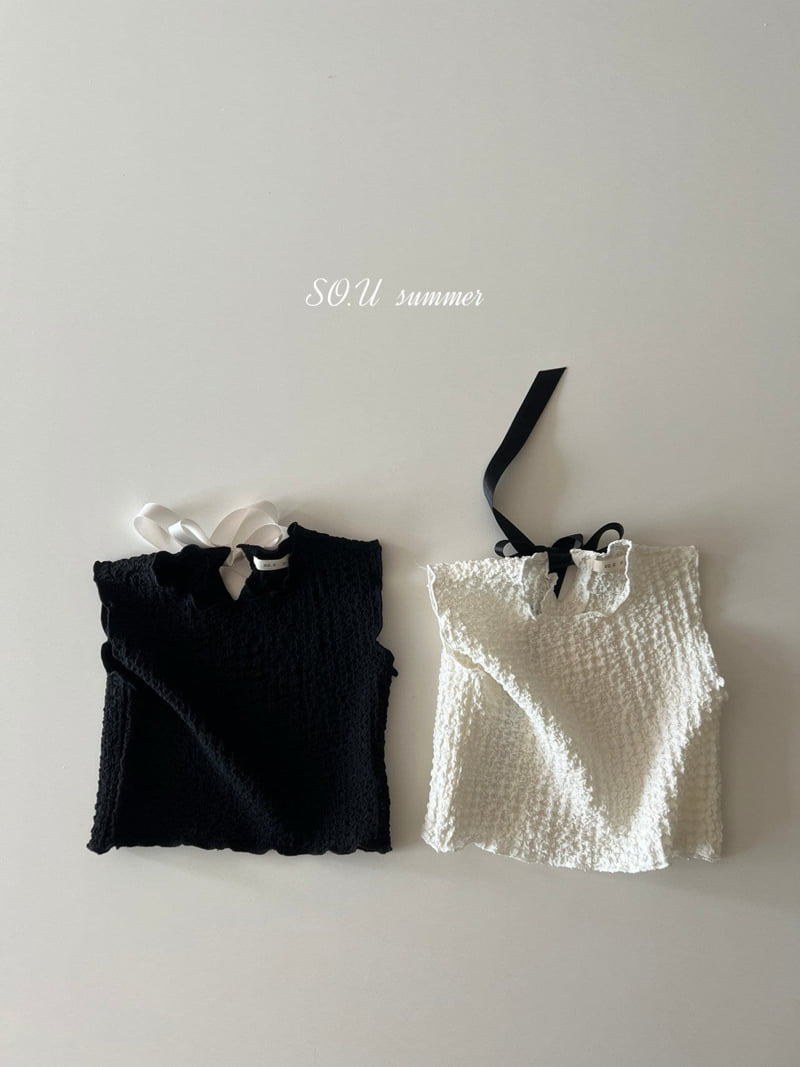 So U - Korean Baby Fashion - #babyoutfit - Crinkle Bloomer Set - 2