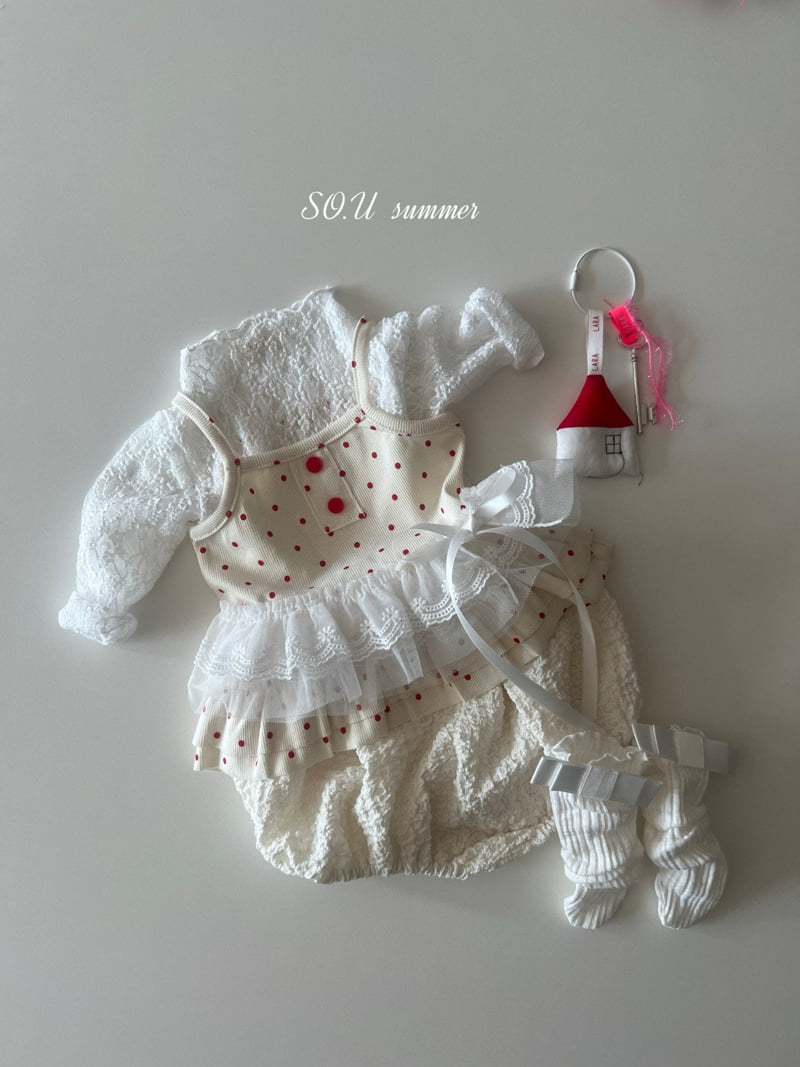 So U - Korean Baby Fashion - #babywear - Floral Apron - 8