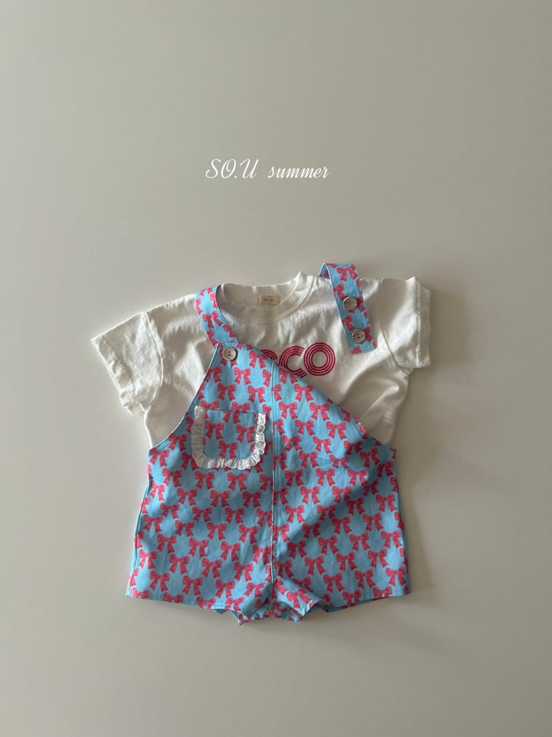So U - Korean Baby Fashion - #babywear - Ribbon Suspender Suit - 7