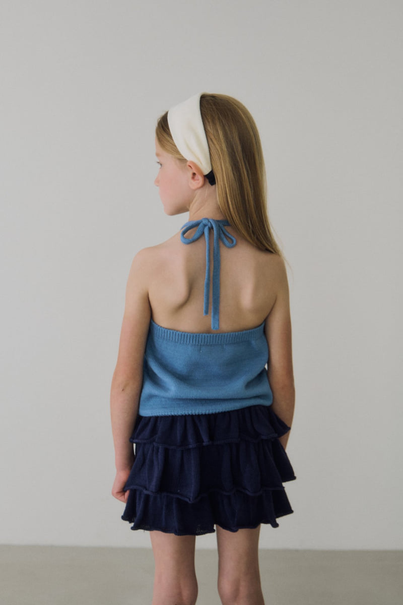 Soye - Korean Children Fashion - #childrensboutique - Pocket Halter Sleeveless Knit - 4