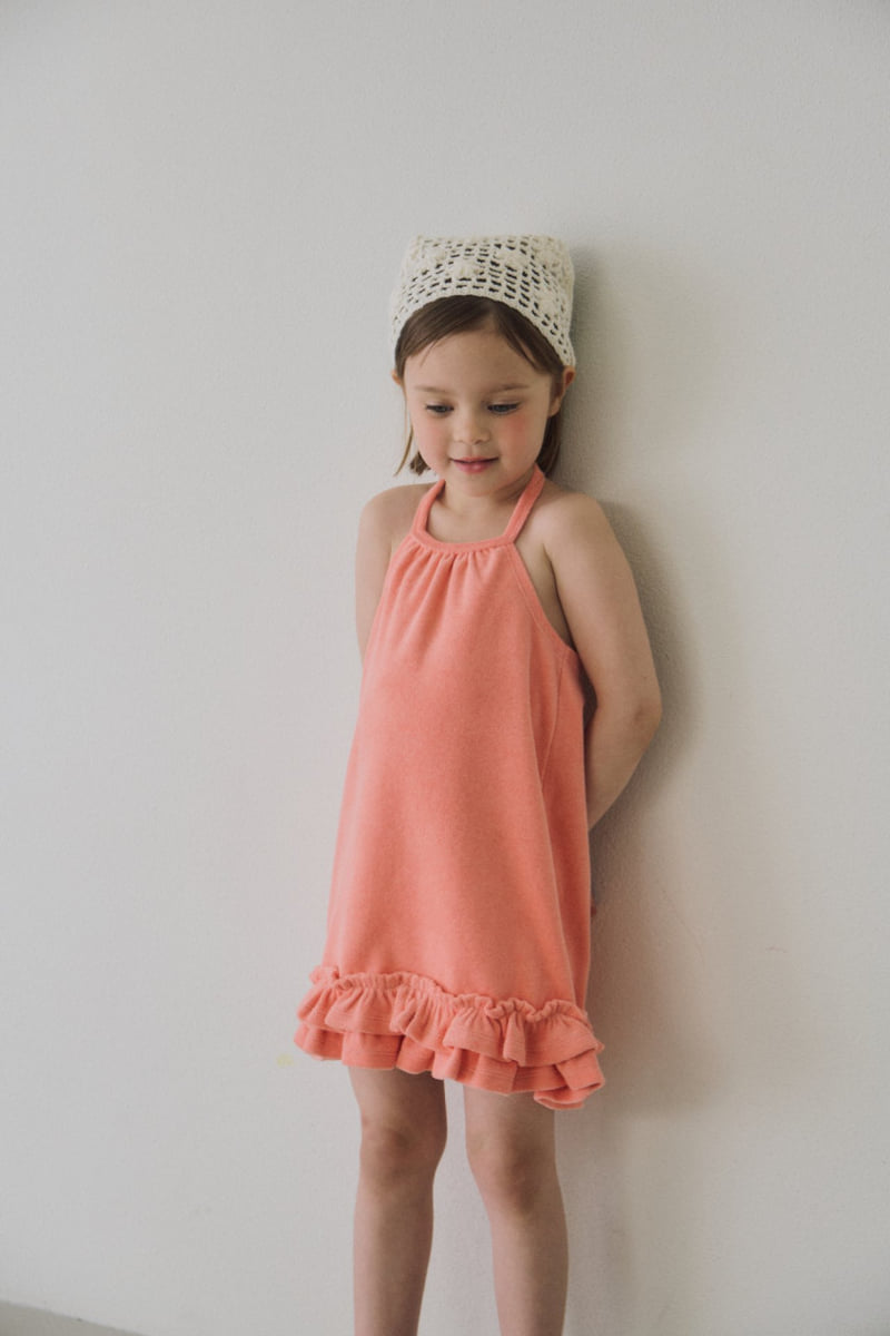 Soye - Korean Children Fashion - #kidsshorts - Halter Frill One-piece - 6