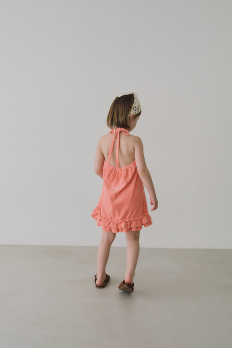Soye - Korean Children Fashion - #kidzfashiontrend - Halter Frill One-piece - 8