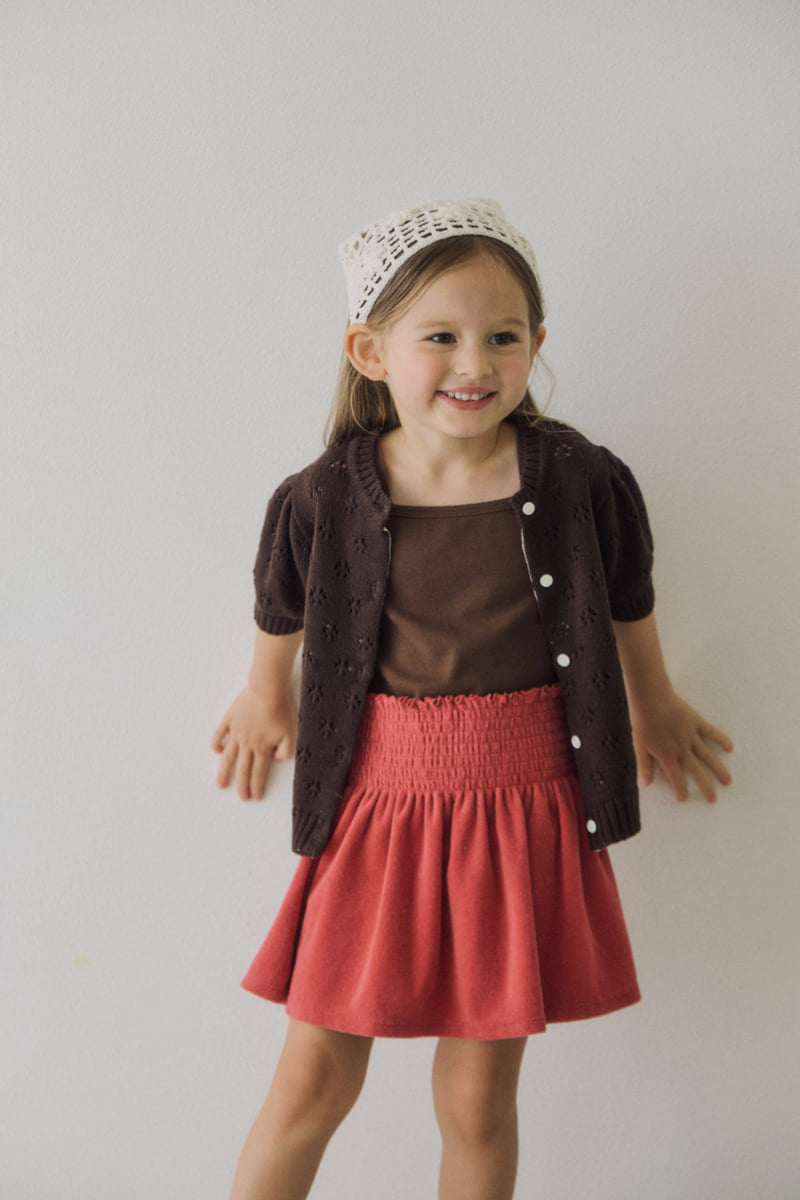 Soye - Korean Children Fashion - #stylishchildhood - Terry Smocking Skirt - 10
