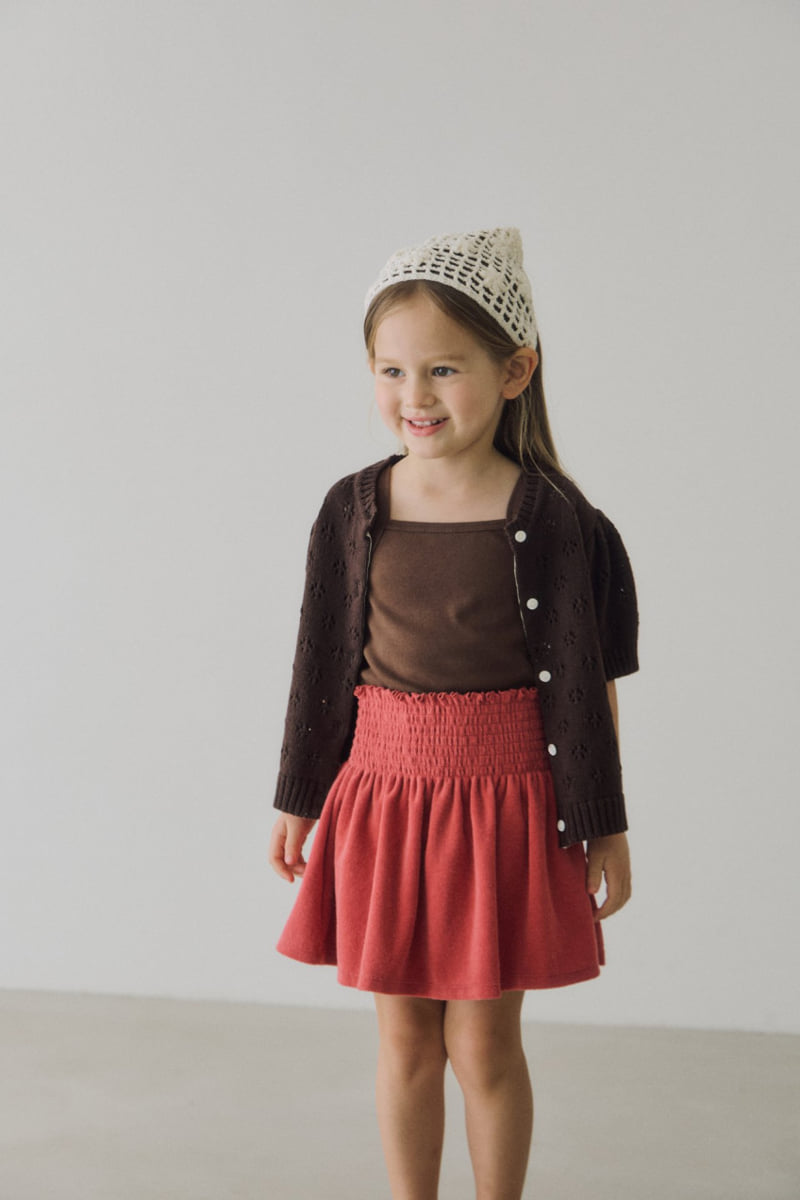 Soye - Korean Children Fashion - #toddlerclothing - Terry Smocking Skirt - 9