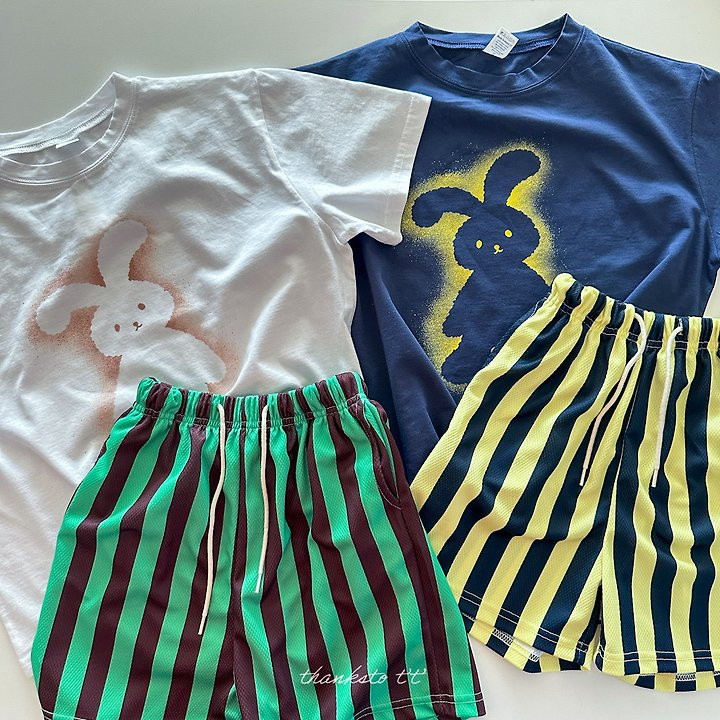 Thanksto TT - Korean Children Fashion - #discoveringself - Ppu Rabbit Tee - 2