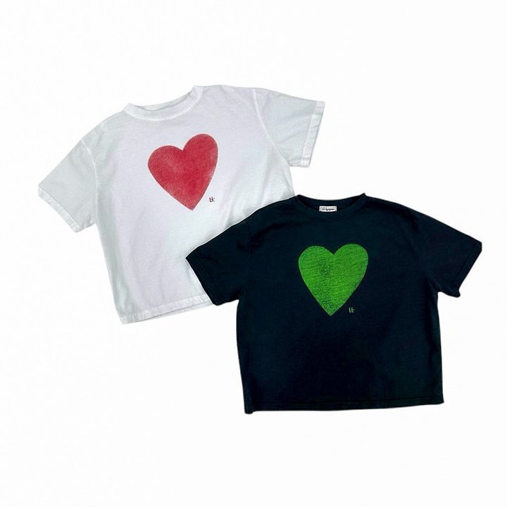 Thanksto TT - Korean Children Fashion - #littlefashionista - Heart Tee