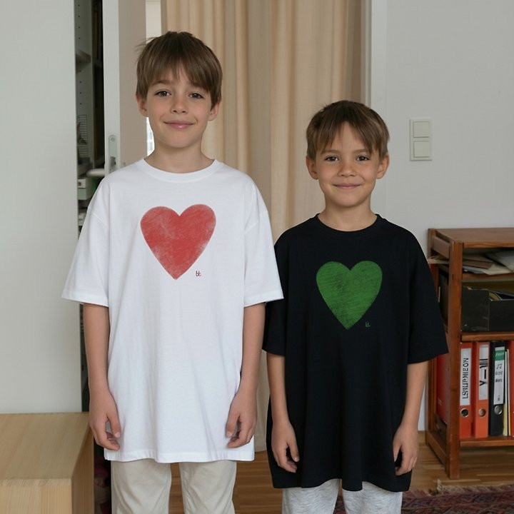 Thanksto TT - Korean Children Fashion - #magicofchildhood - Heart Tee - 2