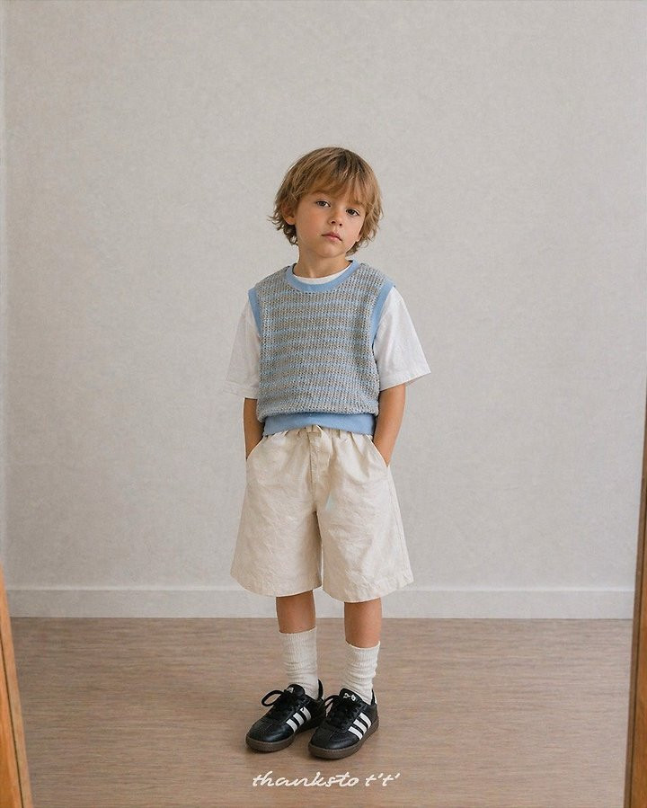 Thanksto TT - Korean Children Fashion - #minifashionista - Stitch Vest - 5