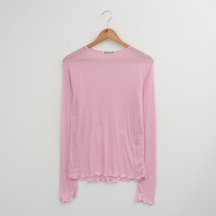 The Fine.b - Korean Women Fashion - #womensfashion - Mint Ribbed Tee - 4
