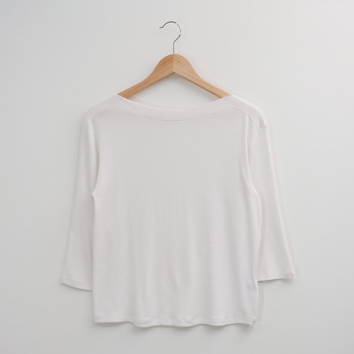 The Fine.b - Korean Women Fashion - #momslook - Boat Neck Tee - 6
