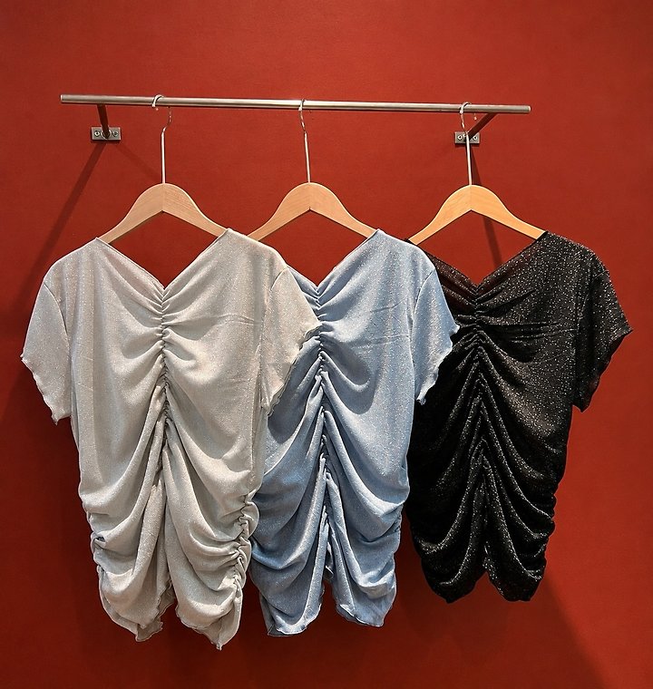 The Fine.b - Korean Women Fashion - #momslook - Metallic Tee