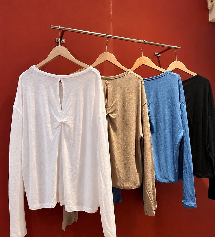 The Fine.b - Korean Women Fashion - #momslook - Linen Twist Tee