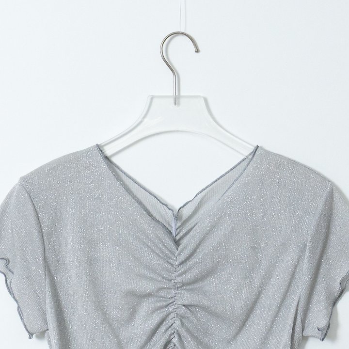 The Fine.b - Korean Women Fashion - #restrostyle - Metallic Tee - 12