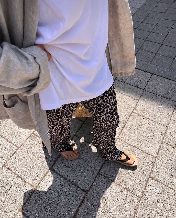 The Fine.b - Korean Women Fashion - #womensfashion - Leopard Bootcut Pants - 3