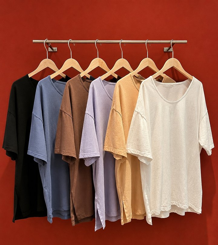 The Fine.b - Korean Women Fashion - #womensfashion - Over U-Neck Tee