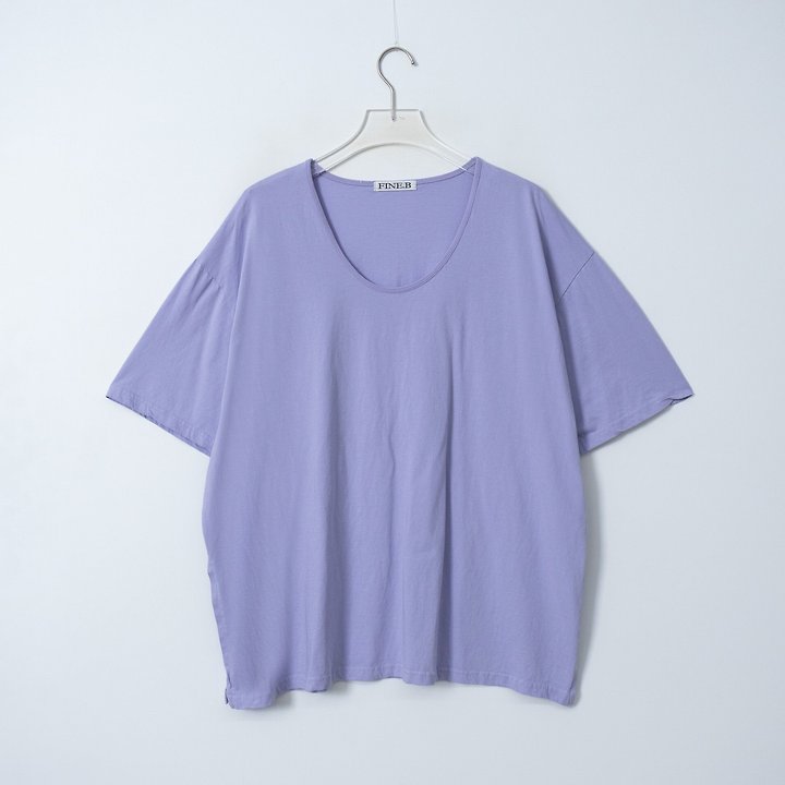 The Fine.b - Korean Women Fashion - #womensfashion - Over U-Neck Tee - 3