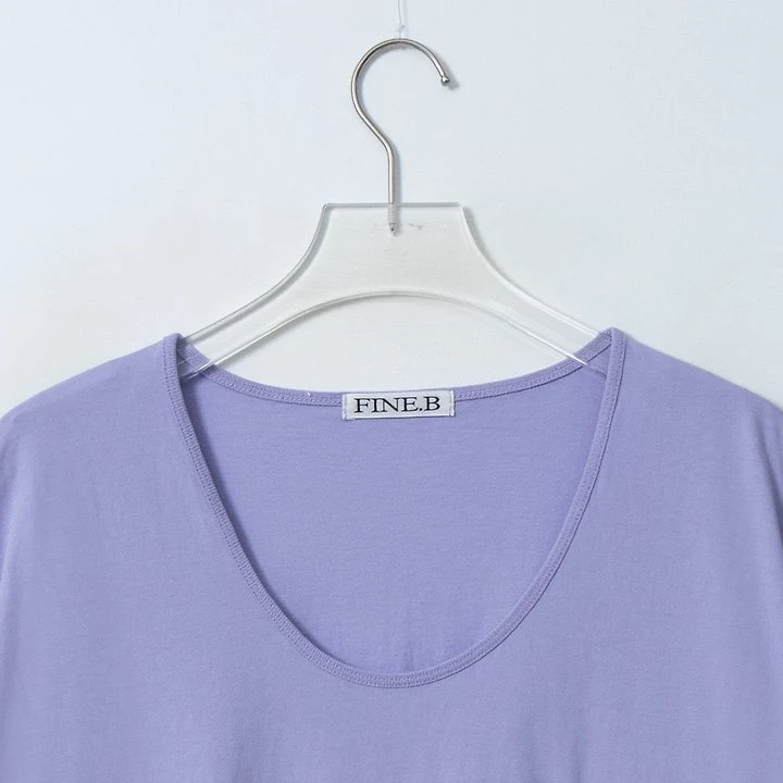 The Fine.b - Korean Women Fashion - #womensfashion - Over U-Neck Tee - 5