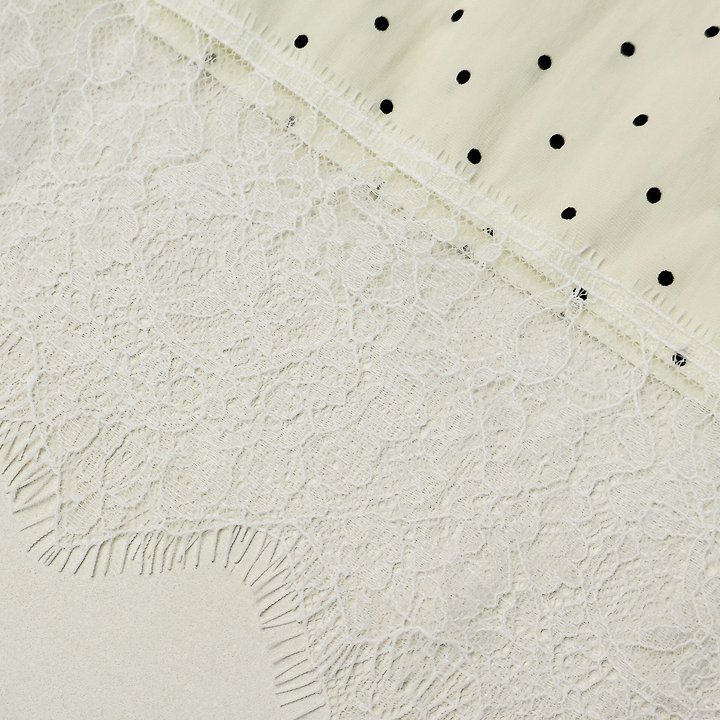 The Fine.b - Korean Women Fashion - #womensfashion - Dot Lace Skirt - 10
