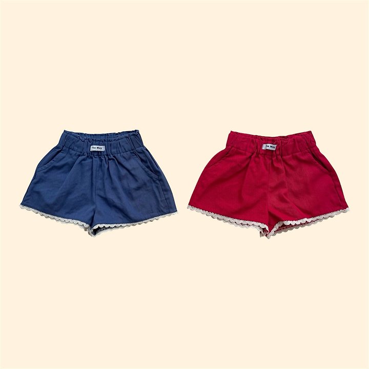 The May - Korean Children Fashion - #childrensboutique - Lace Frill Shorts - 10