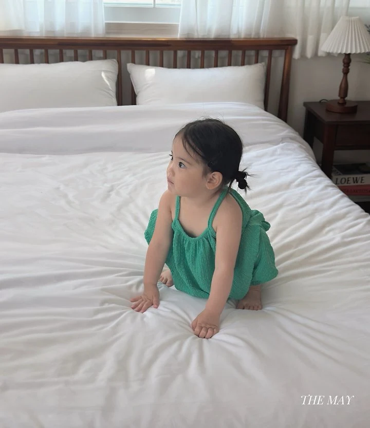 The May - Korean Children Fashion - #childrensboutique - Sweet Pleated Sleeveless Set - 3