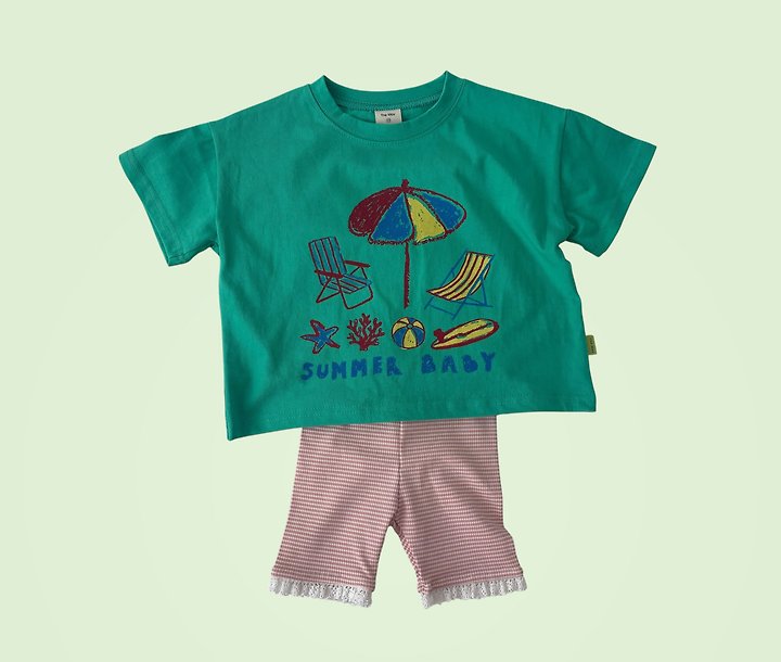 The May - Korean Children Fashion - #kidsshorts - Under The Sea Short Sleeve Tee - 10