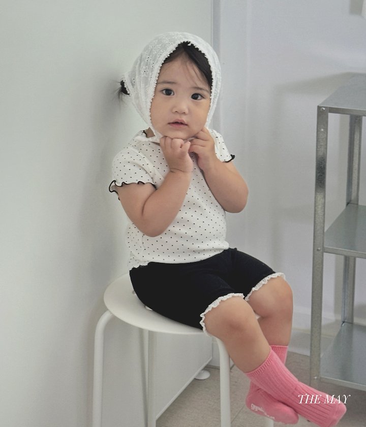 The May - Korean Children Fashion - #kidzfashiontrend - Dot Wavy Tee - 3