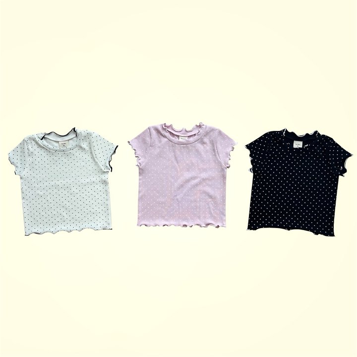 The May - Korean Children Fashion - #minifashionista - Dot Wavy Tee - 7