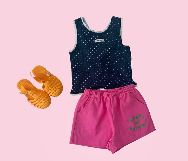 The May - Korean Children Fashion - #prettylittlegirls - Lace Dot Sleeveless Tee - 9