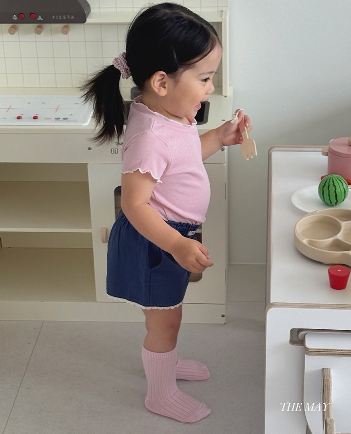 The May - Korean Children Fashion - #stylishchildhood - Lace Frill Shorts - 8