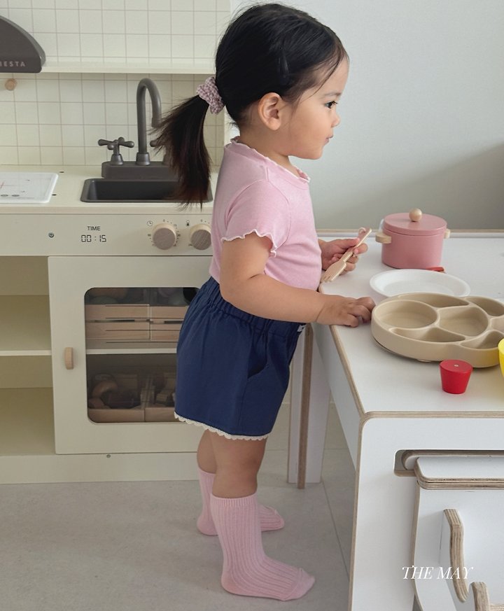The May - Korean Children Fashion - #todddlerfashion - Lace Frill Shorts - 6