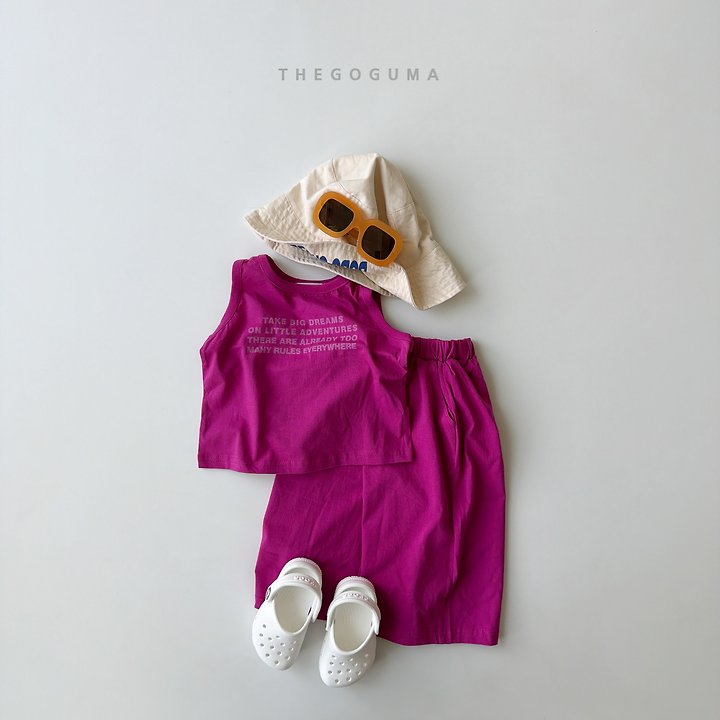 Thegoguma - Korean Children Fashion - #childofig - Youth Color Sleeveless Top - 2