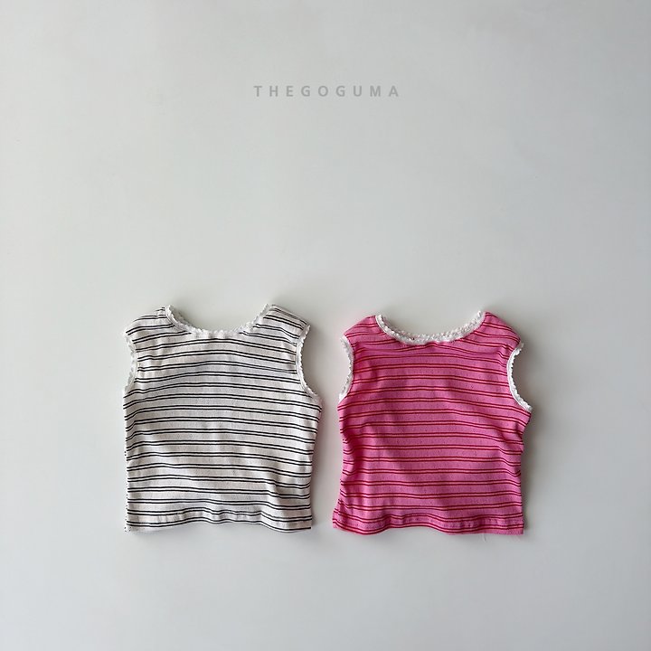 Thegoguma - Korean Children Fashion - #childrensboutique - Colorful Stripe Sleeveless Top
