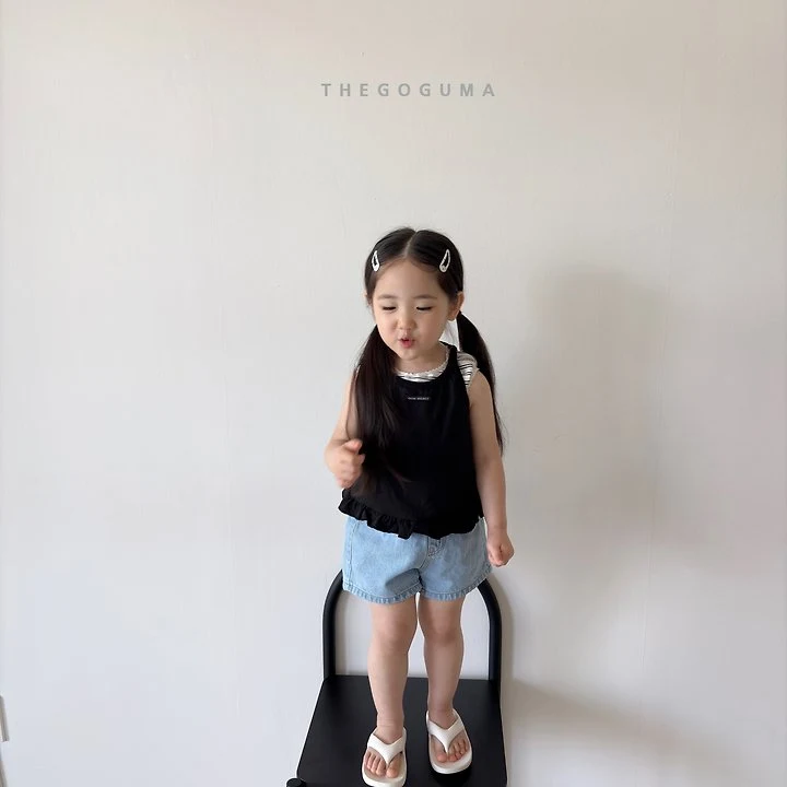 Thegoguma - Korean Children Fashion - #designkidswear - Double Denim Shorts - 5