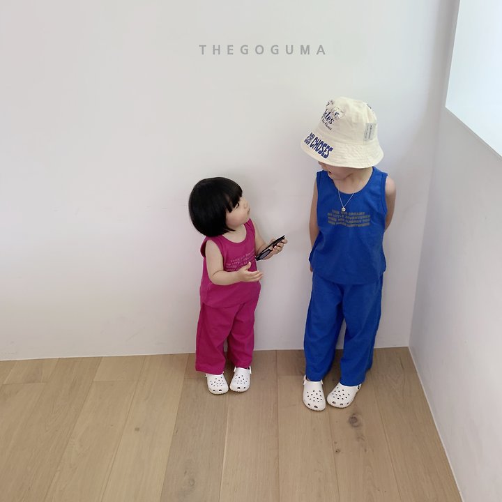 Thegoguma - Korean Children Fashion - #discoveringself - Youth Color Sleeveless Top - 5