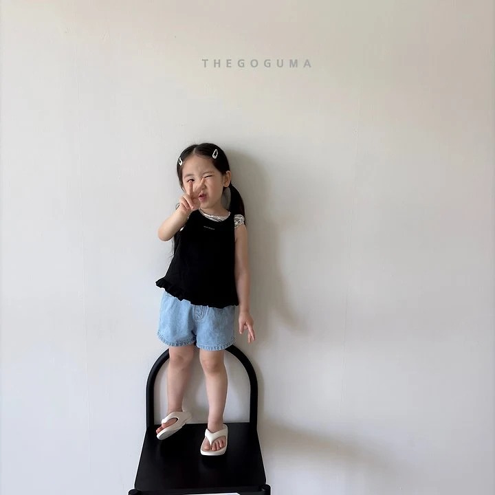 Thegoguma - Korean Children Fashion - #fashionkids - Double Denim Shorts - 7