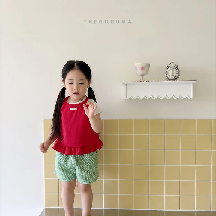Thegoguma - Korean Children Fashion - #kidsshorts - Clip Check Pants - 10