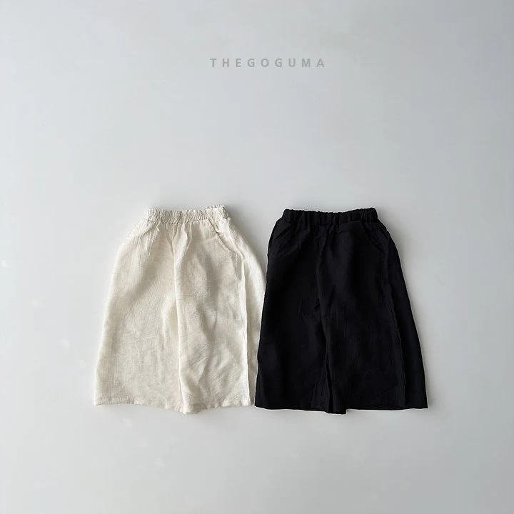 Thegoguma - Korean Children Fashion - #kidsshorts - Linen Crinkle Pants