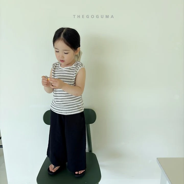 Thegoguma - Korean Children Fashion - #kidsstore - Colorful Stripe Sleeveless Top - 6