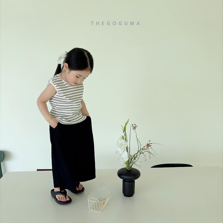 Thegoguma - Korean Children Fashion - #kidzfashiontrend - Colorful Stripe Sleeveless Top - 7