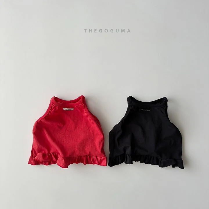 Thegoguma - Korean Children Fashion - #magicofchildhood - Double Frill Sleeveless Top