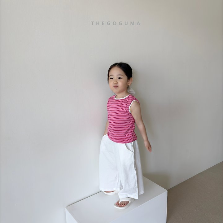 Thegoguma - Korean Children Fashion - #minifashionista - Colorful Stripe Sleeveless Top - 11