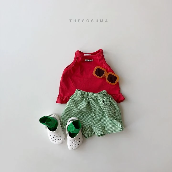 Thegoguma - Korean Children Fashion - #prettylittlegirls - Double Frill Sleeveless Top - 3