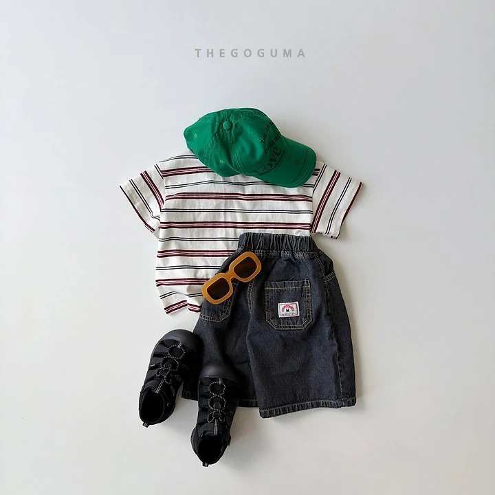 Thegoguma - Korean Children Fashion - #prettylittlegirls - Tams Striped Tee - 2