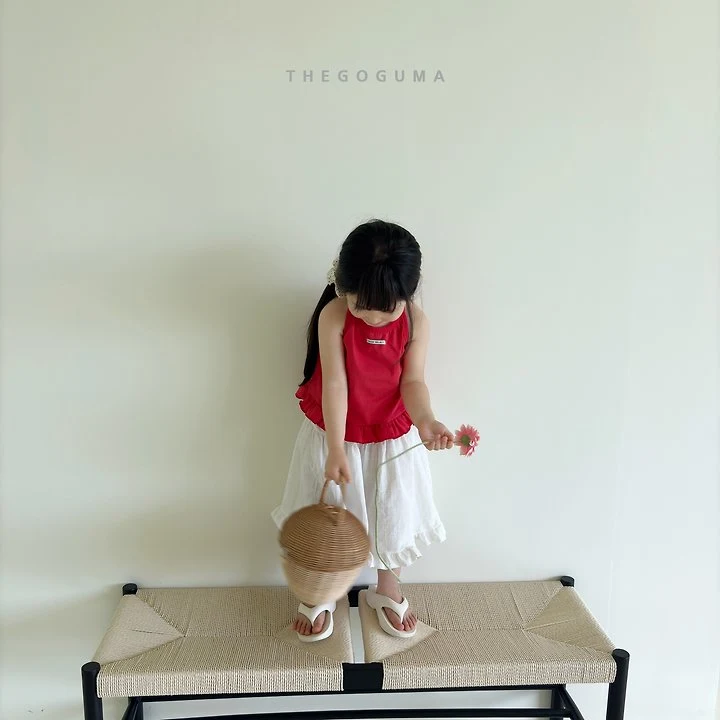 Thegoguma - Korean Children Fashion - #stylishchildhood - Double Frill Sleeveless Top - 6