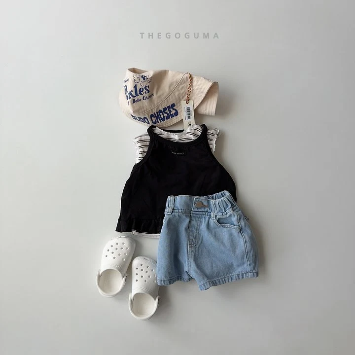 Thegoguma - Korean Children Fashion - #stylishchildhood - Double Denim Shorts - 2
