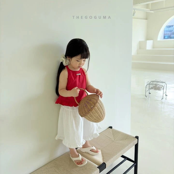 Thegoguma - Korean Children Fashion - #toddlerclothing - Double Frill Sleeveless Top - 5